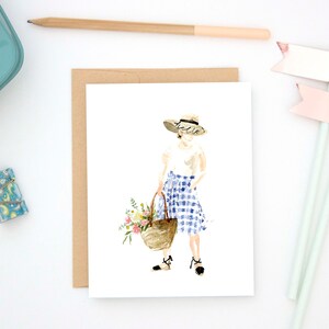 | de carte de notes floral, botanique, blanc, blush, marine, bouquet, fleur sauvage, merci, douche
