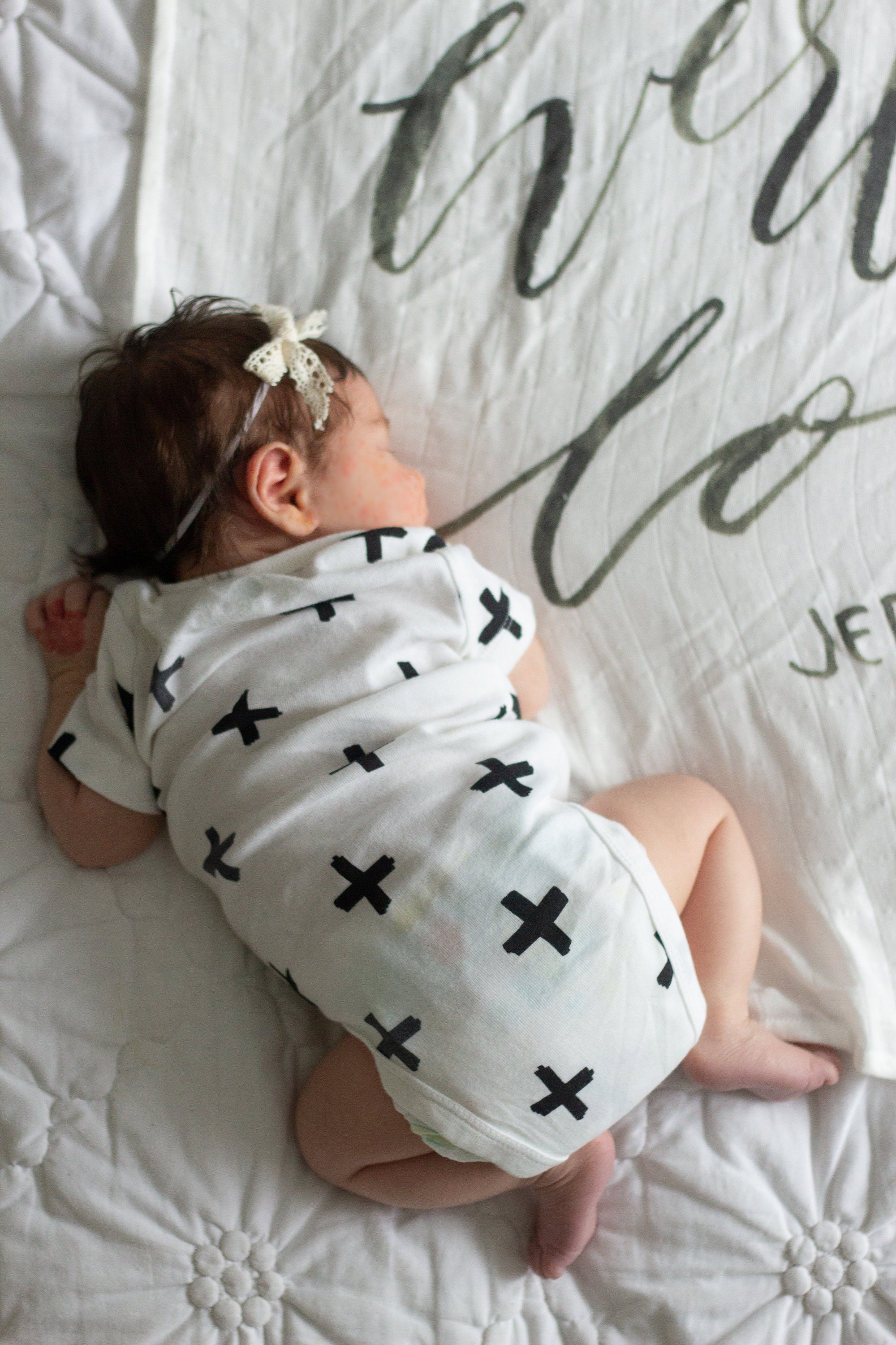 Scripture top swaddle blanket