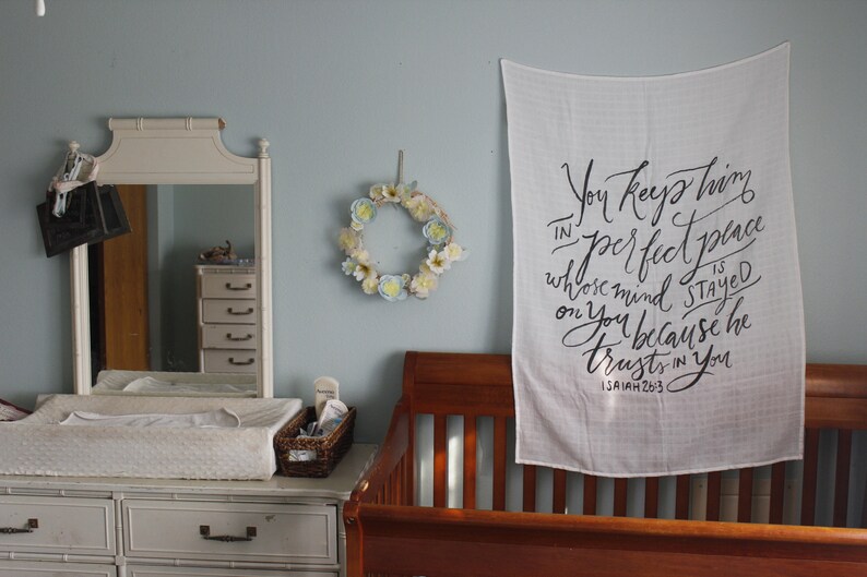Swaddle Blanket Scripture Muslin Faith Samuel Bible Etsy