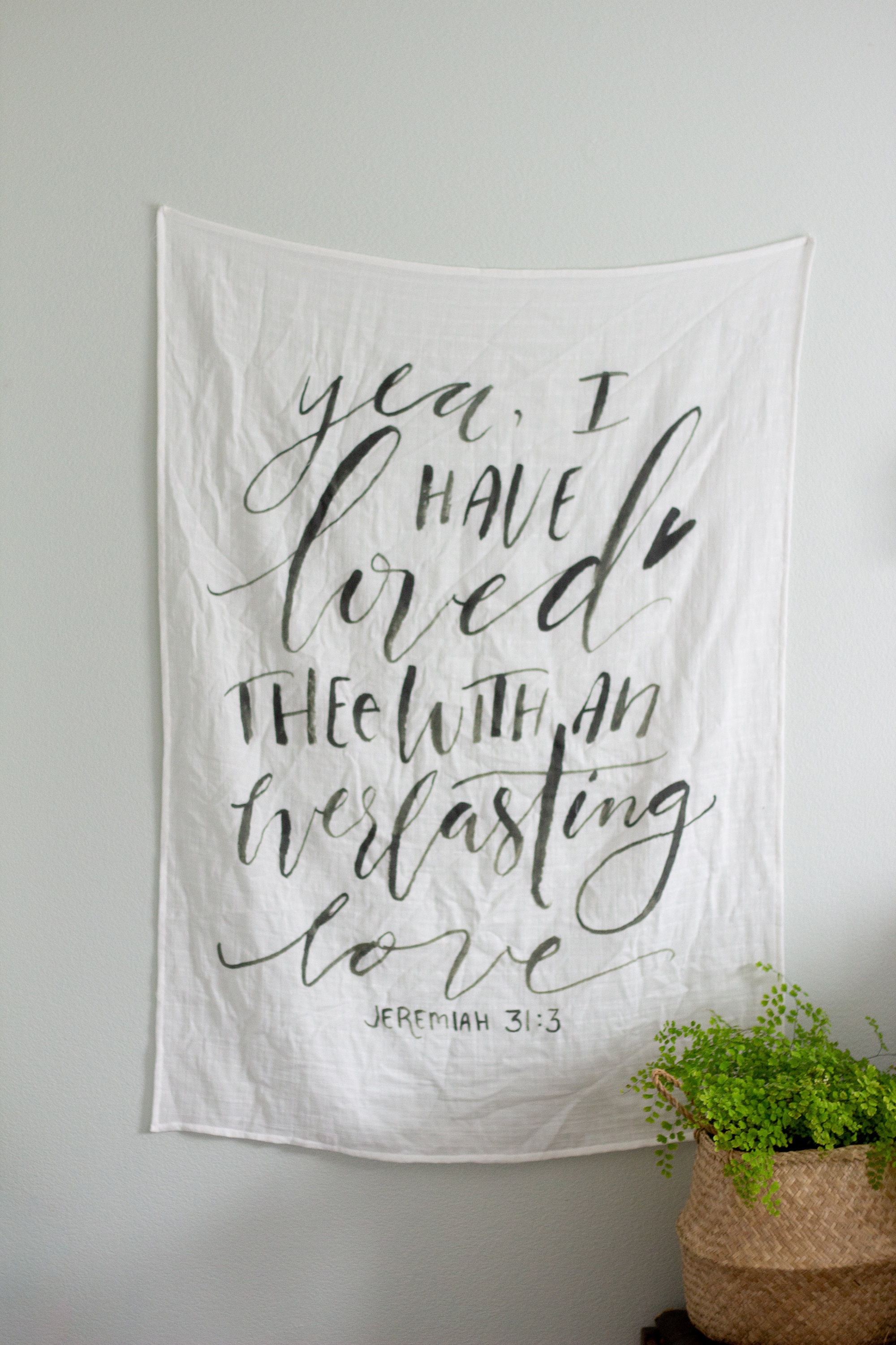 scripture muslin blanket