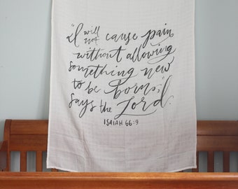 scripture swaddle blanket