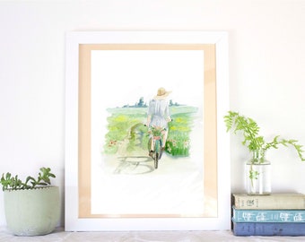 watercolor print | fashion, jeremiah, love, friendshipencouraging, girls room, nursery decor,