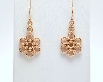 Japanese Earrings in Gold Fill