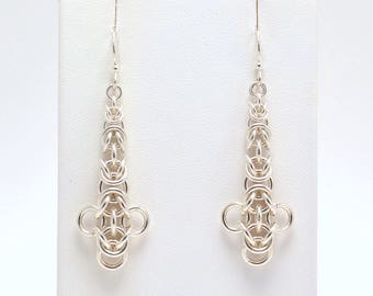 Byzy Bug Drop Earrings in Sterling Silver