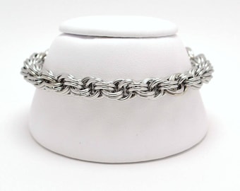 Double Spiral Bracelet in Stainless Steel