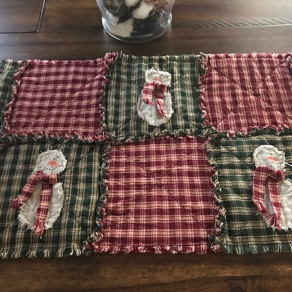 Snowman Table Runner Etsy