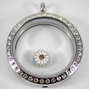 Daisy Floating Charm for Glass Locket