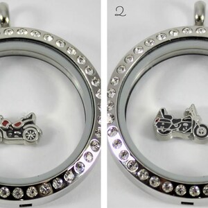 Motorcycle Floating Charm for Glass locket