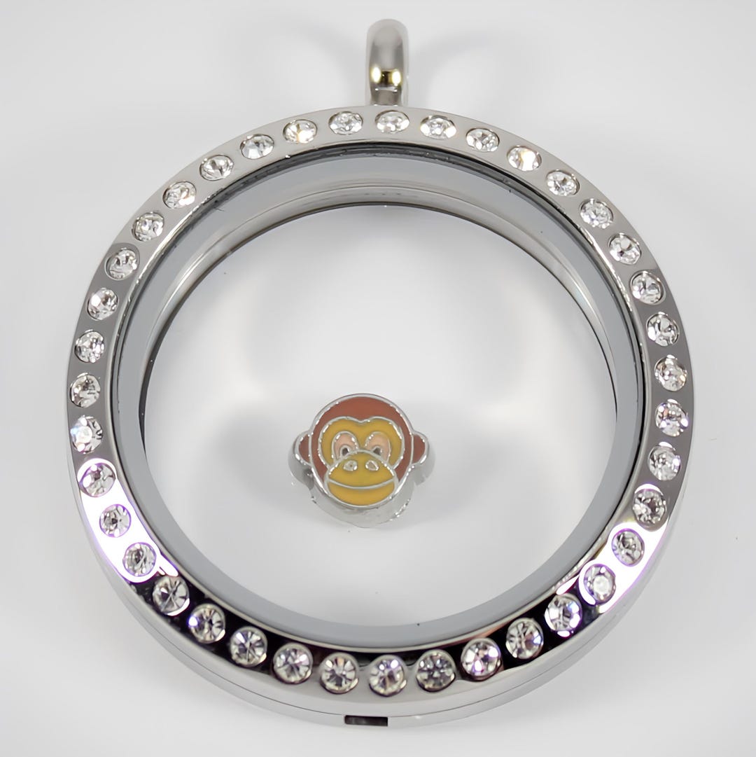 Locket Monkey Monkey Floating Charm for Glass Locket - Etsy