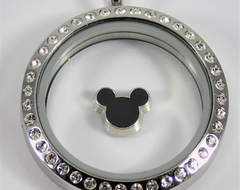 Mouse Head Floating Charm for Glass Locket
