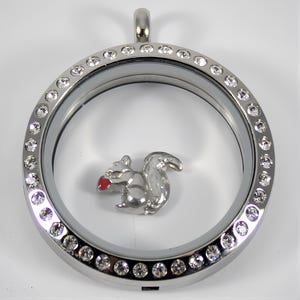 Squirrel Floating Charm for Glass Locket