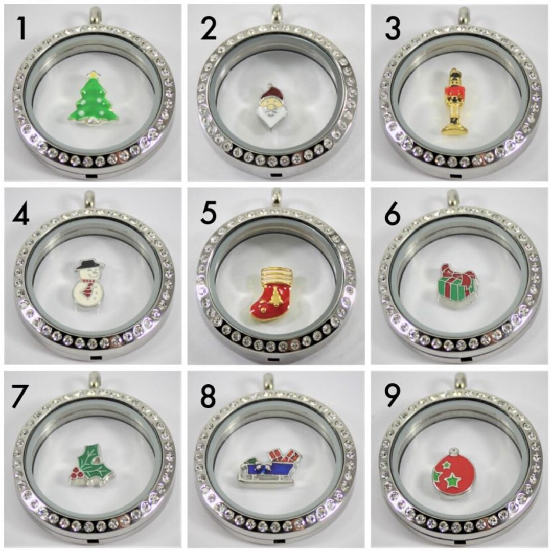 New Christmas GiftWith Crystals Twist Floating Charms Clear Glass