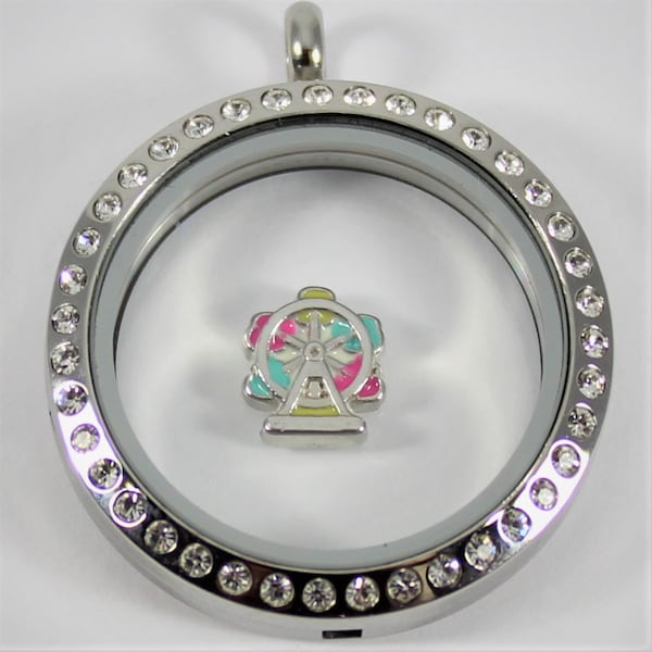 Carnival Ferris Wheel Floating Charm for Glass Locket