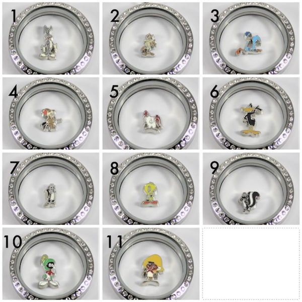 Cartoon Character Floating Charm for Glass Locket