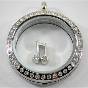 Music Notes Floating Charm for Glass Locket