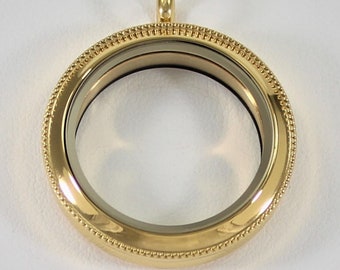 14k Floating Locket - Etsy