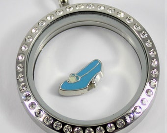 Cinderella Shoe Floating Charm for Glass locket