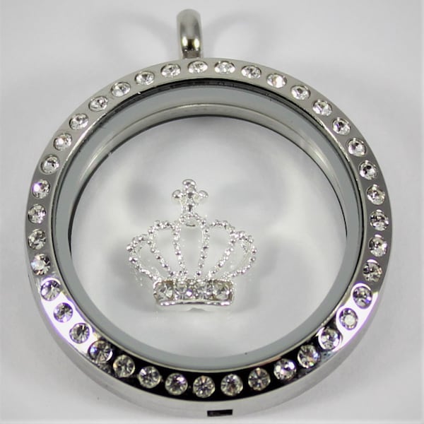 Pageant Crown Floating Charm for Glass locket