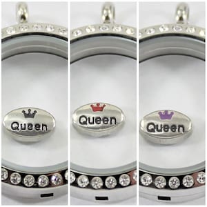 Queen Floating Charm for Glass locket