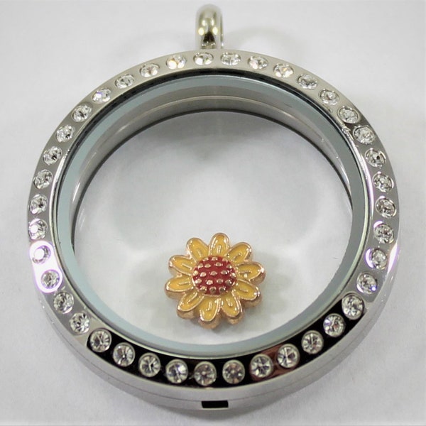 Sunflower Floating Charm for Glass locket