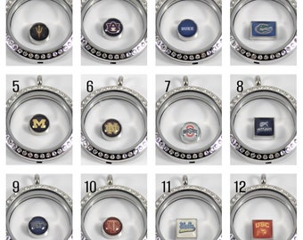 College Floating Charm for Glass Locket
