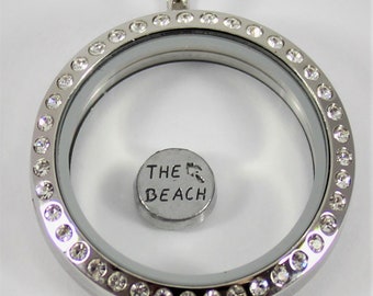 The Beach Floating Charm for Glass locket