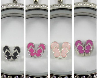 Flip Flops Floating Charm for Glass Locket