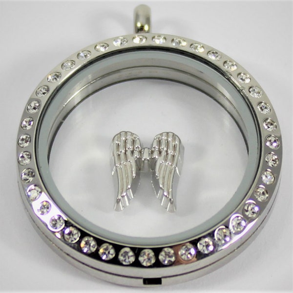 Angel Wings Floating Charm for Glass locket