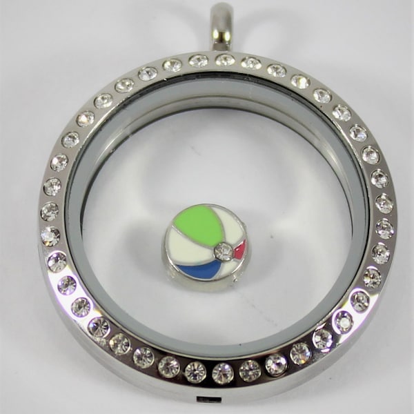 Beach Ball Floating Charm for Glass locket