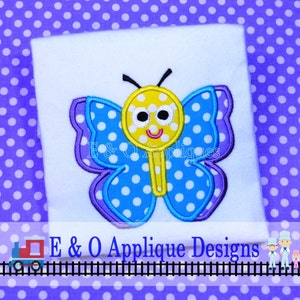 Butterfly Digital Machine Applique Design - Butterfly Embroidery Design - 4 Sizes