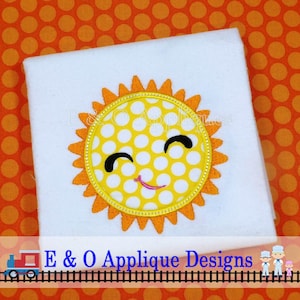 Sun Digital Applique Design - Digital Design - 6 Sizes