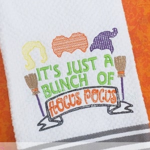 It's Just a Bunch of Hocus Pocus - Halloween Embroidery Design - Sketchy Embroidery Design