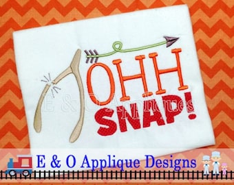 Thanksgiving Embroidery Design, Oh Snap Embroidery Design, Wishbone Embroidery Design, Saying Embroidery Design, Word Art Embroidery Design