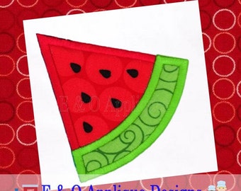 Wassermelone Applikation - Wassermelone digitalen Design - Sommer-Applikation - 11 Größen - Wassermelone Stickmuster