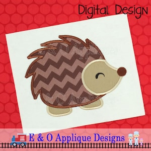 Hedgehog Applique Design - Hedgehog Embroidery Design - Digital Design