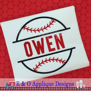 Split Baseball Applique Design - Baseball Applique Design - Baseball Embroidery Design - Softball Applique Design - Digital Design