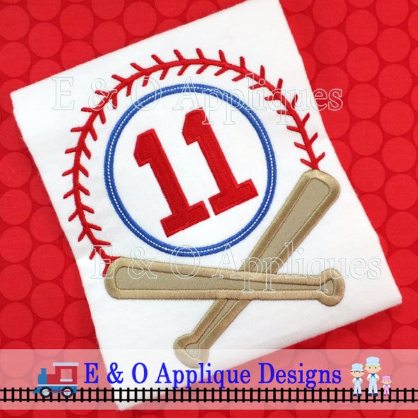 Baseball Monogram Applique Design - Baseball Applique Design - Baseball Embroidery Design - Baseball Bat Applique Design - Digital Design