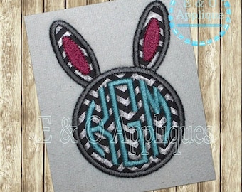 Easter Monogram Frame Digital Machine Embroidery Applique Design 4 ...