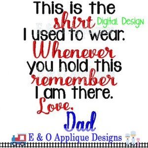 Shirt Saying Dad Embroidery Design These are Shirts I used to Wear Machine Embroidery Design Dad Embroidery Design Digital Design image 1