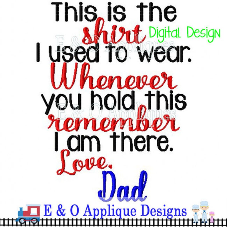 Shirt Saying Dad Embroidery Design These are Shirts I used to Wear Machine Embroidery Design Dad Embroidery Design Digital Design image 1