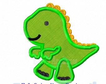 Dinosaur Applique Design - Dinosaur Embroidery Design - T-Rex Applique Design - Digital Design