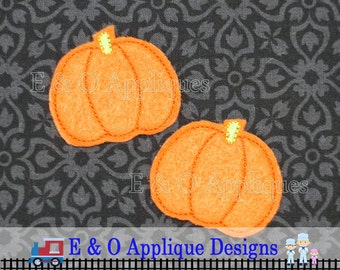 パンプキンフェルト刺繍デザイン、フープ刺繍デザイン、ハロウィンフェルト、秋のフェルトデザイン、ITHフェルトデザイン、即時ダウンロード