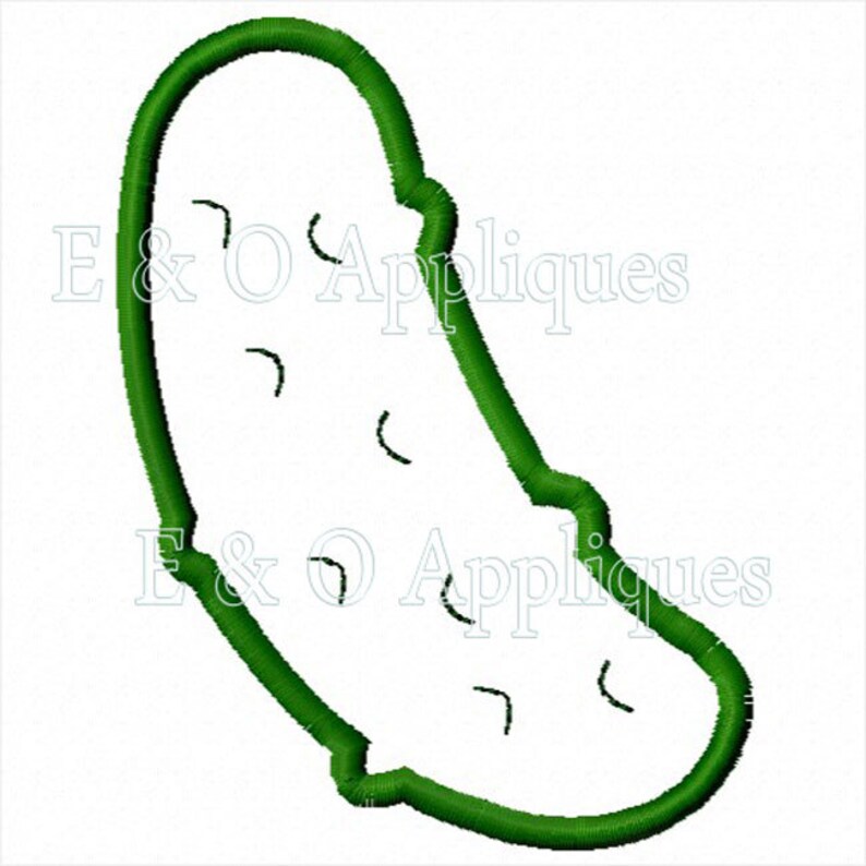 Pickle Applique Design Pickle Embroidery Design Christmas - Etsy