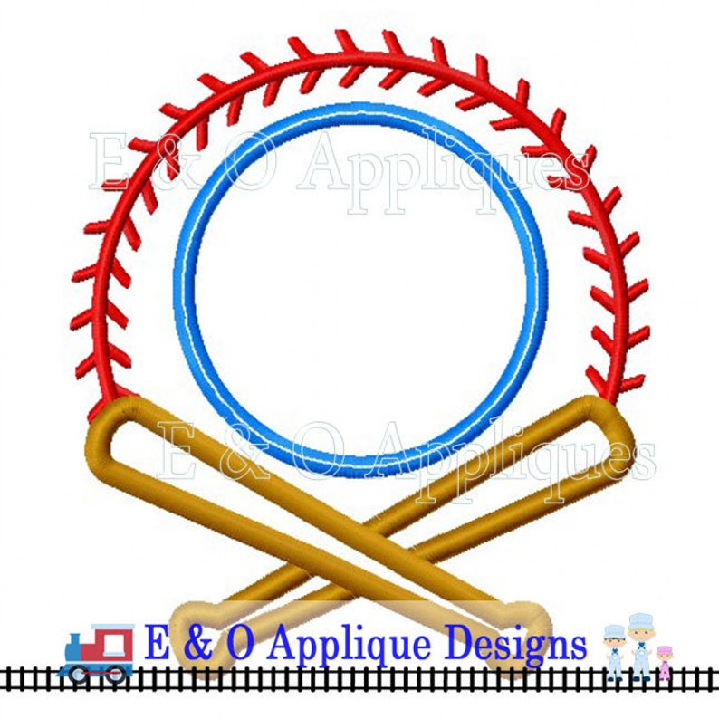 Baseball Monogram Applique Design Baseball Applique Design Etsy