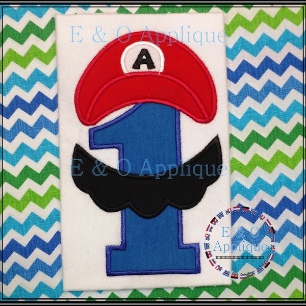 Mario Bros Inspired Birthday Design Number 1