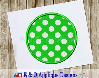 Circle Applique Design - 6 sizes included - Circle Monogram Applique - Circle Applique Patch Design - Machine Applique Design