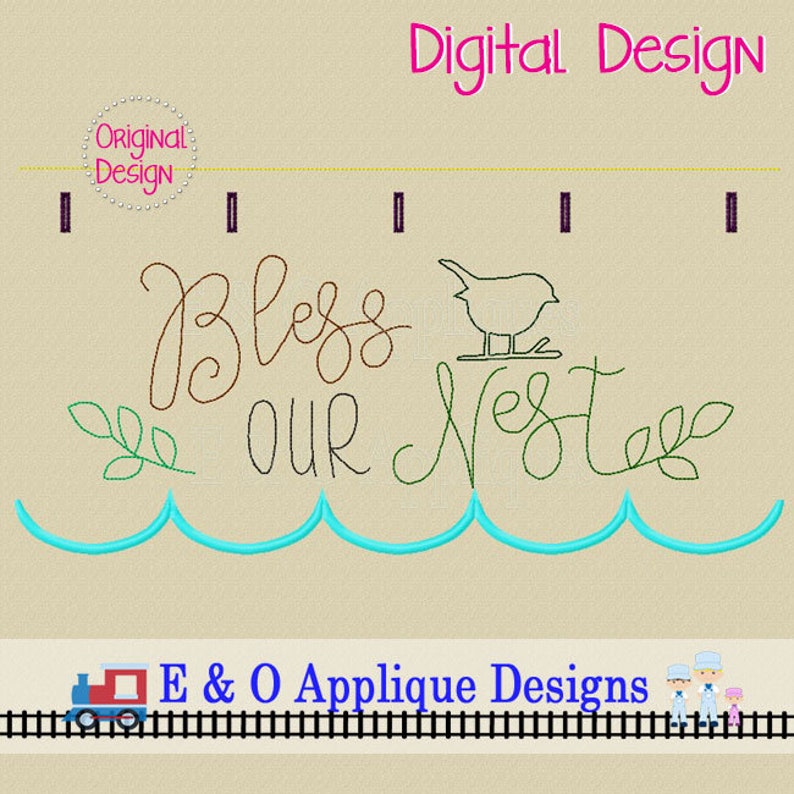 In the Hoop Table Runner Embroidery Design - Machine Embroidery Design ...