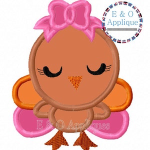 Turkije meisje stoffen Design - Thanksgiving stoffen ontwerp - Turkije stoffen Design - Thanksgiving Applique Design