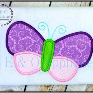 Fluttering Butterfly Spring Applique Embroidery Digital Design