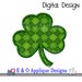Shamrock Applique Design - Clover Applique Design - St Patrick's Applique Design - St Patrick's Embroidery Design, Machine Embroidery Design